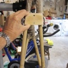 After initial cutting, drilling, and sanding
