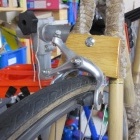 Fitted and with a short reach Exage brake caliper