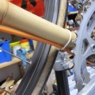 The other end of the chainstay - and another cable tie/guide
