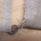 Hessian closeup. Rough and coarse threads, not strong, but not required to be