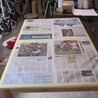 Worktable all prepped