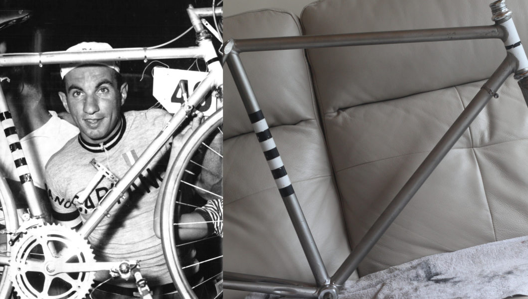 Carpano Team Bike side by side with my Frameset