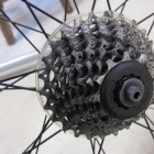 SRAM (Shimano Compatible) 8 Speed Freewheel with Campagnolo Groupset. Wierd and should not work