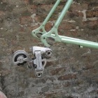Good shot of the rear derailleur - bought very cheaply but looking very scruffy