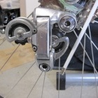 Another shot of the rear derailleur after I sanded and polished the scruffy parts. It looks the part now