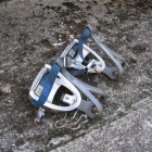 The Campagnolo Triomphe pedals that I have had stored for years and which I intend to use on the bike