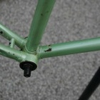 Another shot of the rust caused by the frame pump - also where the rear wheel must have rubbed against the chainstay
