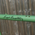 Good view of the paint damage and rust on the top tube near the SuperCompetition decal