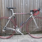 Bike #5 : My Vitus Seven, bonded aluminium from about 1995. Bought out of an interest in Vitus bikes and used for gentle summer cycles although it has been fitted up for my daughter Nikki, and she uses it more than me (forgive the stem but it allows her to fit the bike)
