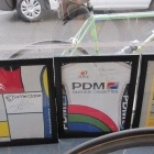 Signed jerseys. Easy to guess the PDM jersey. My CFX-10 parked outside