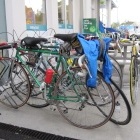 Some of the bikes after the cycle - green one is from GDR (East Germany)